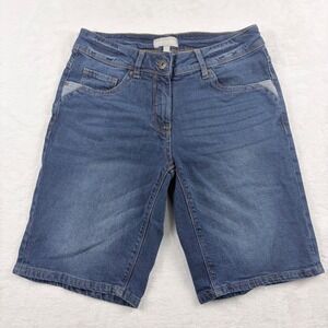 Blue Motion Denim Bermuda Shorts Medium Wash Size 36 IT40